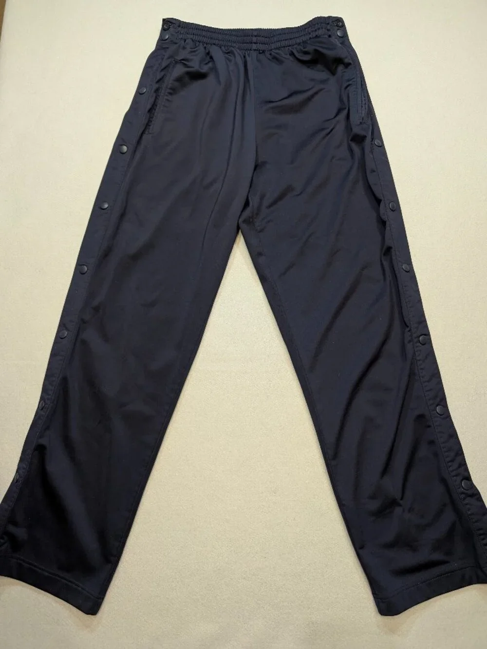 Vintage Foot Locker Navy Tearaway Snap Track Pants Men's M Y2K